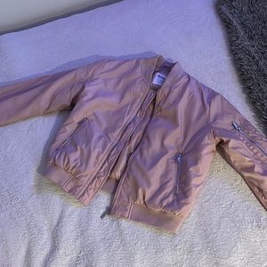 Pink bomber jacket